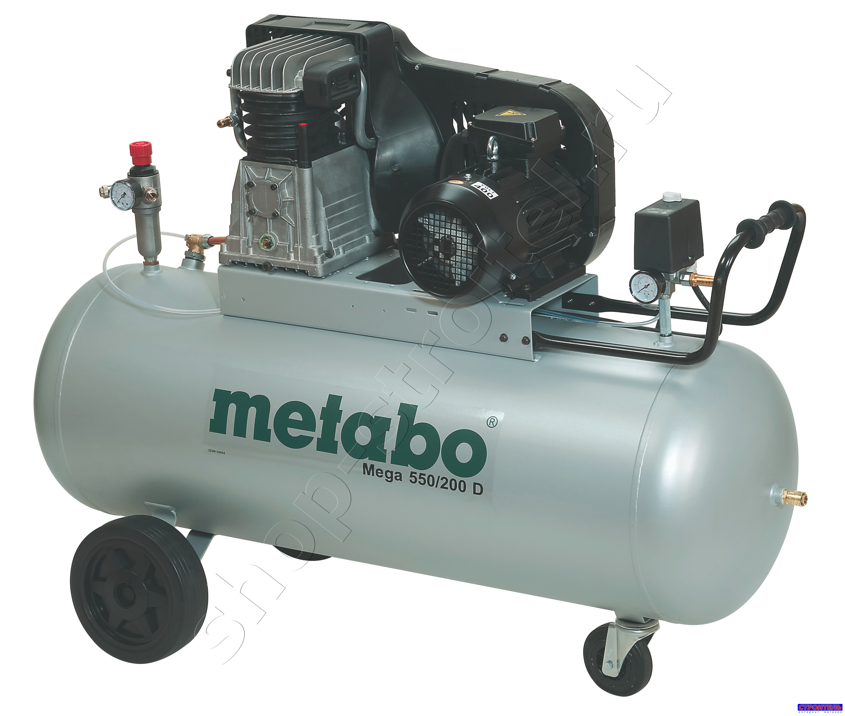 Увеличенная фотография Компрессор Metabo MEGA 550/200D (0230155000)